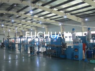 전기 케이블 와이어 진압 라인 extruder 기계 pvc PETFE 재료