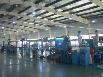 전기 케이블 와이어 진압 라인 extruder 기계 pvc PETFE 재료