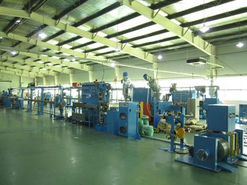 전기 케이블 와이어 진압 라인 extruder 기계 pvc PETFE 재료