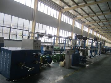 전기 케이블 와이어 진압 라인 extruder 기계 pvc PETFE 재료