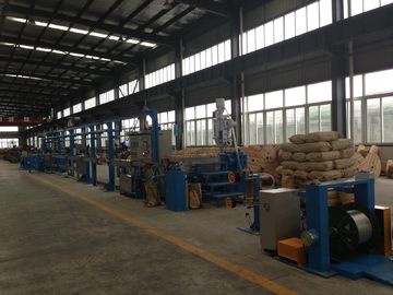전기 케이블 와이어 진압 라인 extruder 기계 pvc PETFE 재료