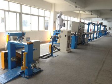 전기 케이블 와이어 진압 라인 extruder 기계 pvc PETFE 재료