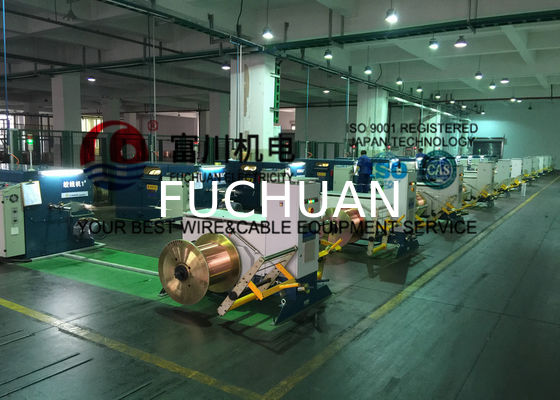 FUCHUAN 터치스크린 두 배 강선전도 다발로 묶는 기계 번처 피치 6.3-52.3