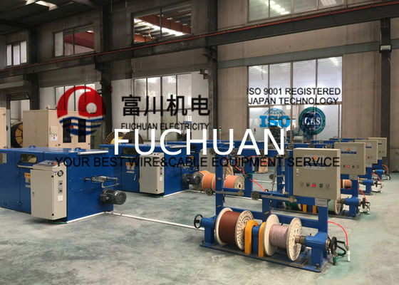 FUCHUAN 터치스크린 두 배 강선전도 다발로 묶는 기계 번처 피치 6.3-52.3
