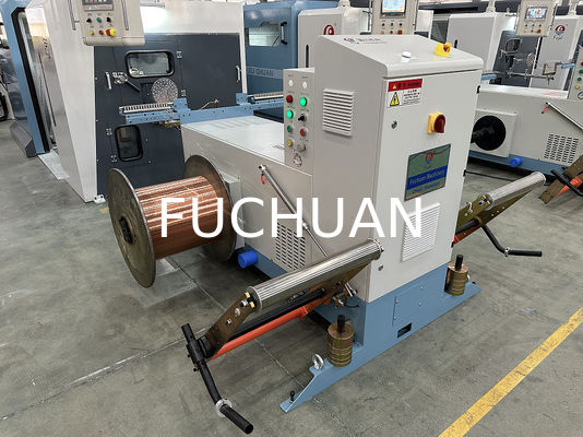 Fuchuan 고속 두 배 뒤트는 좌초 구리 철사 다발로 만드는 기계 전자 피치