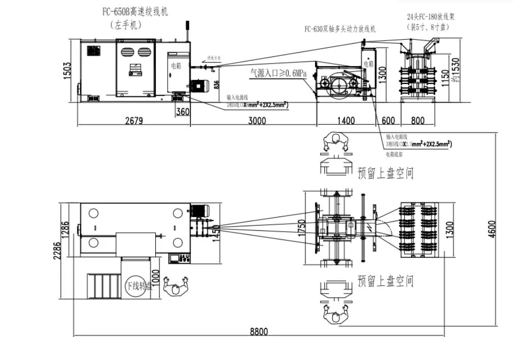 Double Twist Bunching Machine With Carbon Fibre Bow Design For Energy Saving Lightweight Operation And Enhanced Durability 2